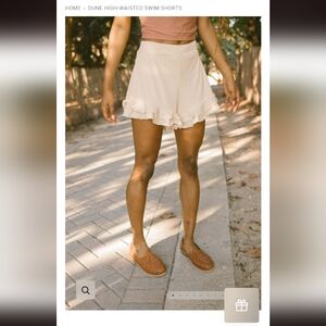 Geode Dune high waisted swim shorts XS